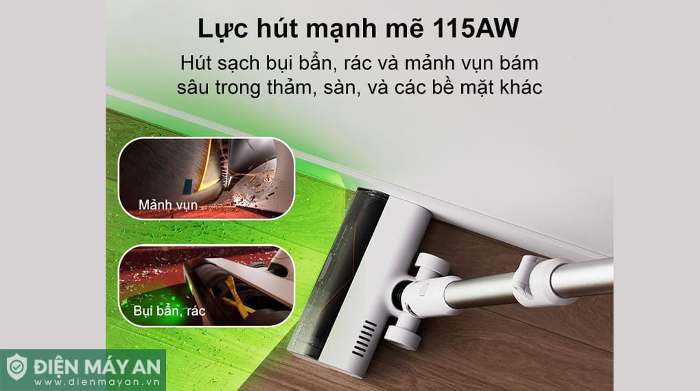 Máy hút bụi cầm tay Roborock H60 - Trắng